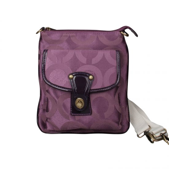 Coach Turnlock Signature Small Purple Crossbody Bags EPL | Coach Outlet Canada